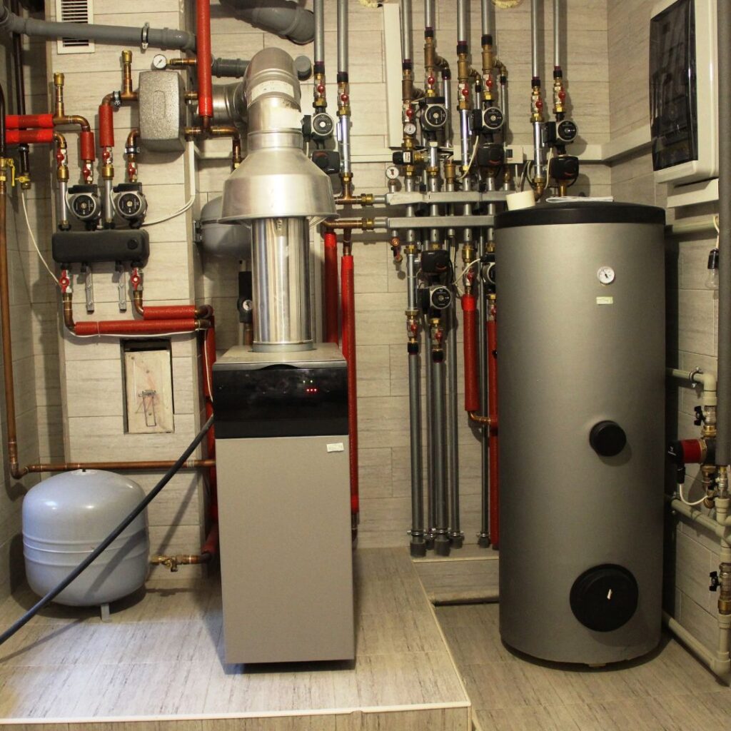 image of a furnace and water heater